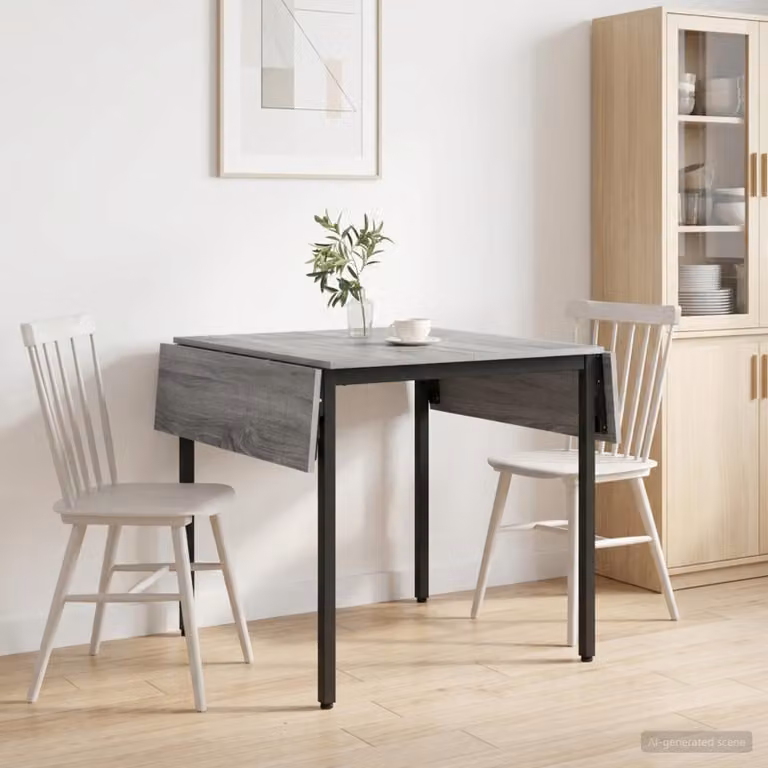 vidaXL Tavolo da Pranzo Estensibile 120 x 81,5 x 75 cm Sonoma grigio