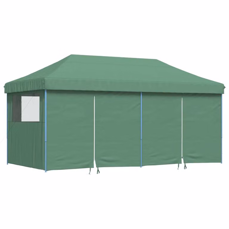 Tendone per Feste Pieghevole Pop-Up con 4 Pareti Verde