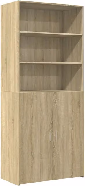 Credenza | Madia | Buffet da pranzo | Armadio da pranzo Rovere Sonoma 80x42,5x185 cm in Legno Multistrato