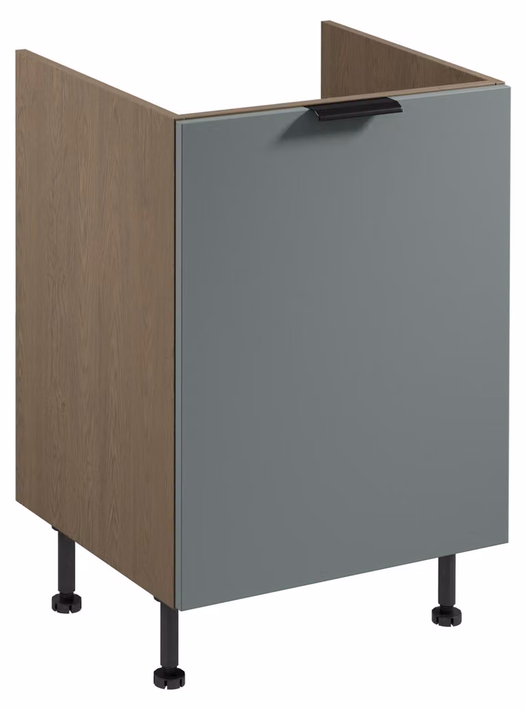 Mobile sottolavabo SALERNO - larghezza 60 cm, blu tempesta / verde