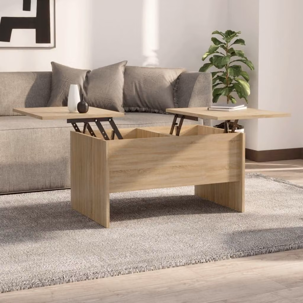 Maison Exclusive - Tavolino Sonoma in rovere 80x50x42,5 cm Materiale ligneo