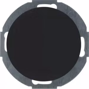 Berker 10092035 Tappo cieco con elemento centrale nero lucido, serie R.classic