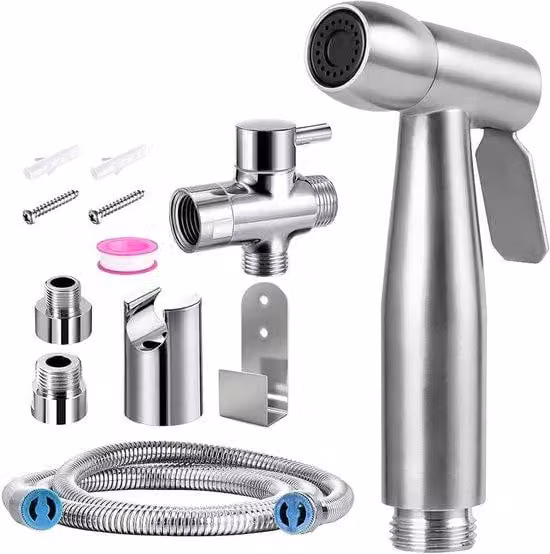 Set doccetta igienica con valvola a 3 vie - Igiene intima - Per bidet da toilette