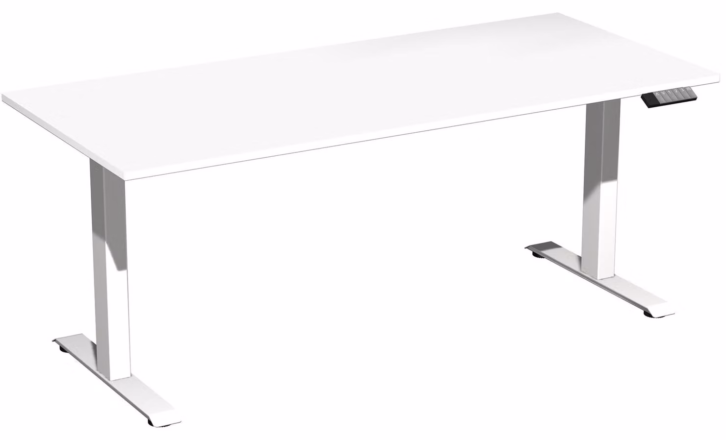 Tavolo Elevate Plus 1800x800x630-1280mm bianco/bianco