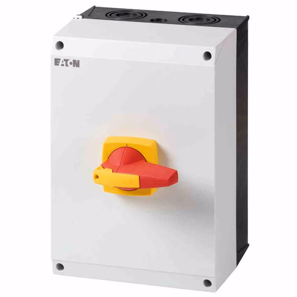 Interruttore generale EATON 125 A, 3 poli, IP65, con custodia per manutenzione/riparazione