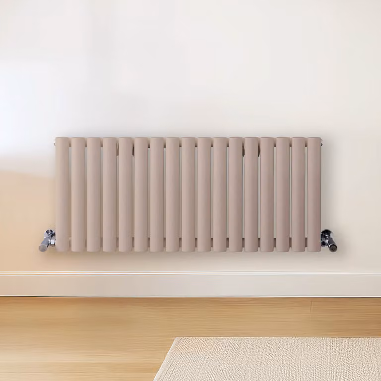 Radiatore di Design Orizzontale Rosa (Rose Petal Rosa) - 400mm x 1000mm - Pannello Doppio  - Revive