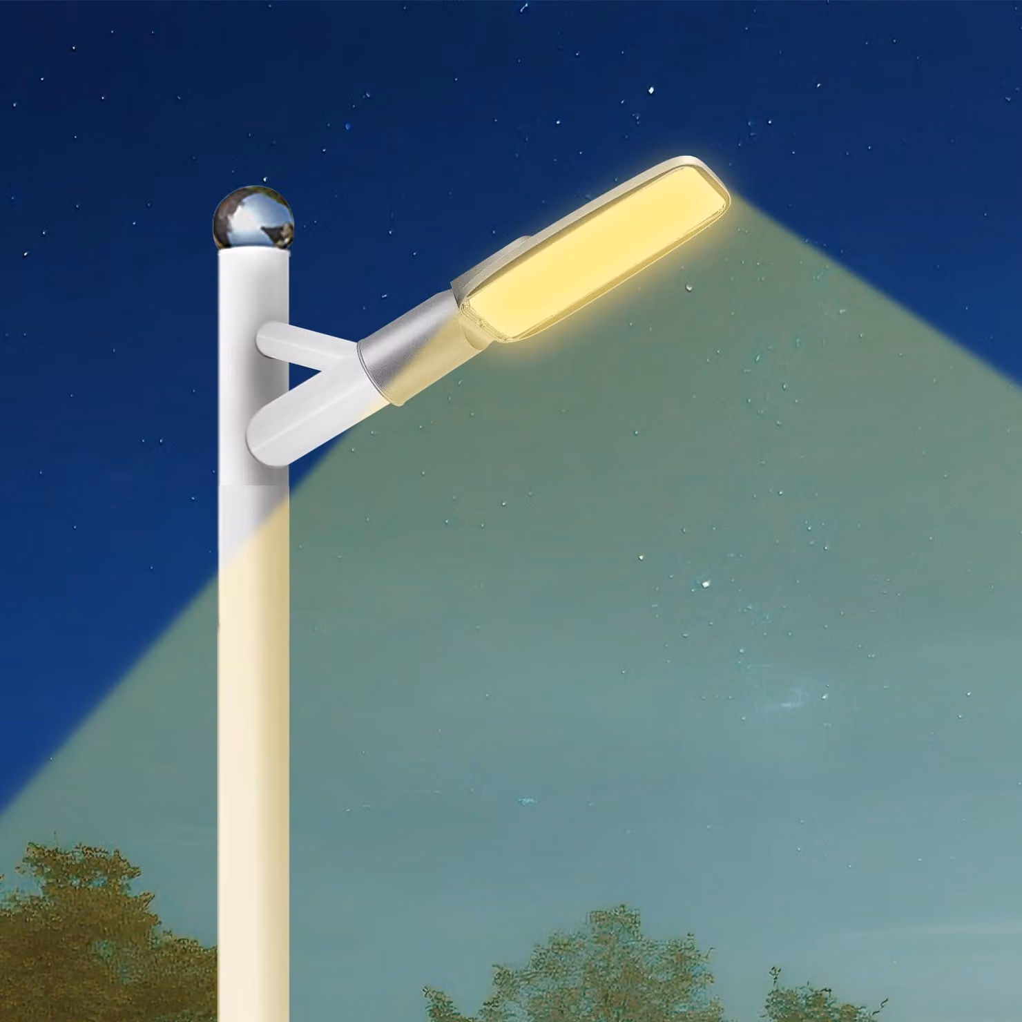 Fareto a LED da 150W, 15000 lumen, grado di protezione IP66, temperatura di colore 4000K (bianco caldo), angolo di illuminazione 120°