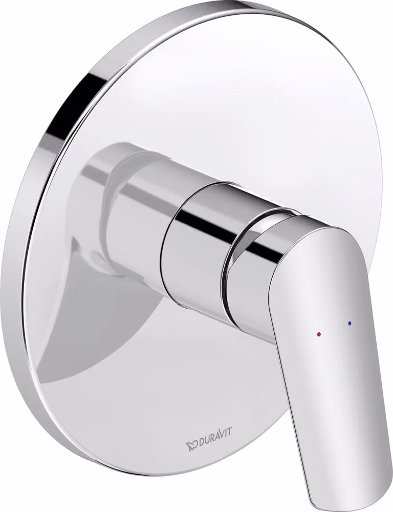 Duravit No.1 Mitigeur monocommandé pour douche, encastré, chrome brillant, consommateur 1, N14210010010, N14210010010