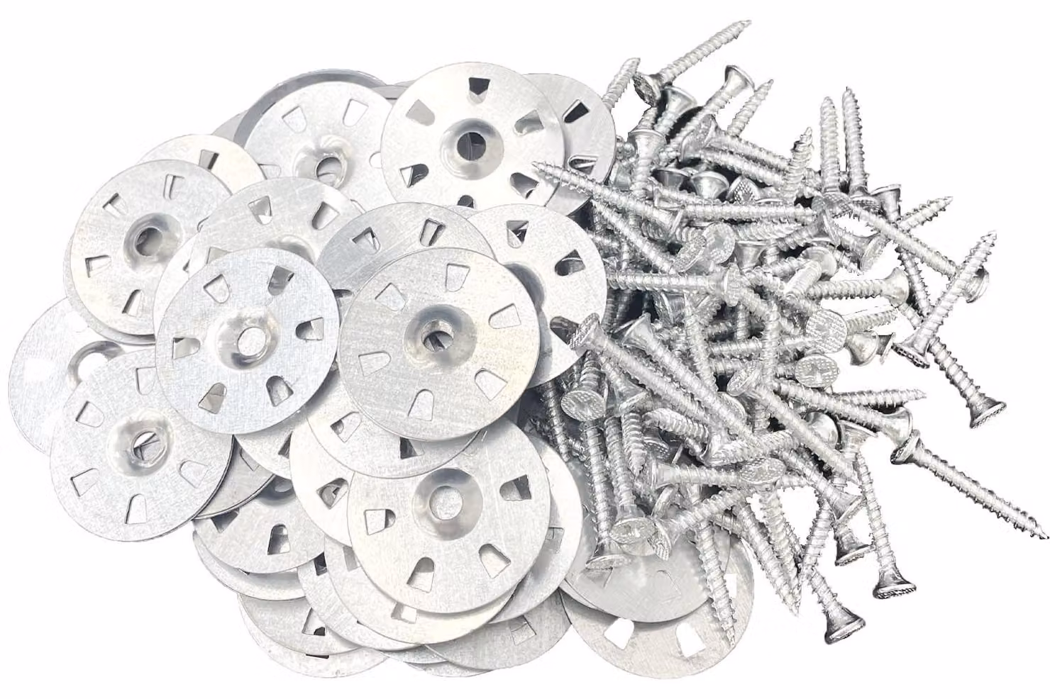 Piastre di supporto per mattoni (200 pezzi) - Anelli di tenuta - Viti - Schermo termico - Kit di riparazione - Isolamento metallico da 35 mm - Pannello isolante