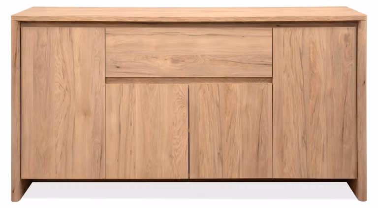 Calicosy - Credenza 4 ante 1 cassetto effetto legno L165 cm - SOREN