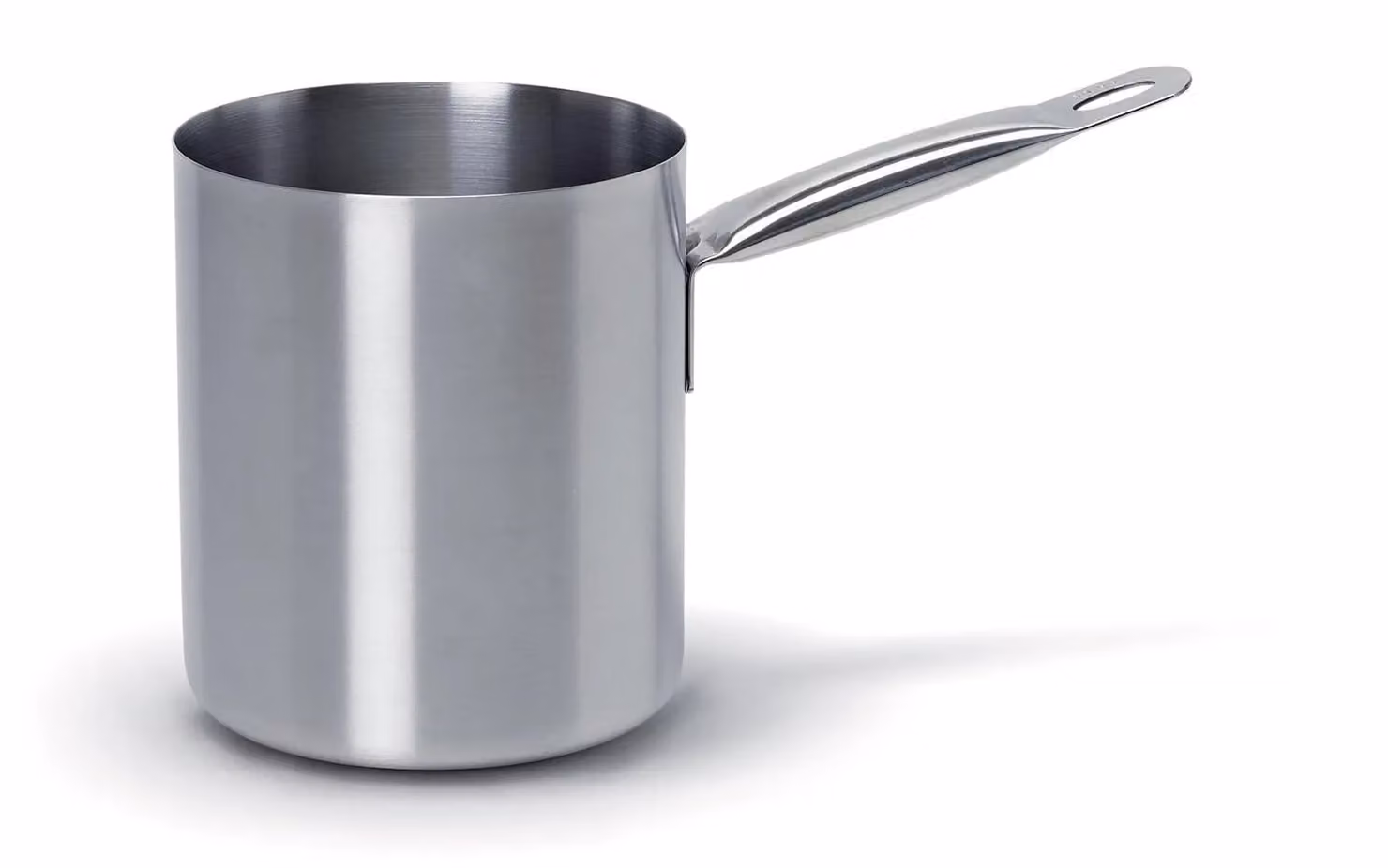 Bagnomaria in acciaio inox per induzione con un manico, diam. 18cm