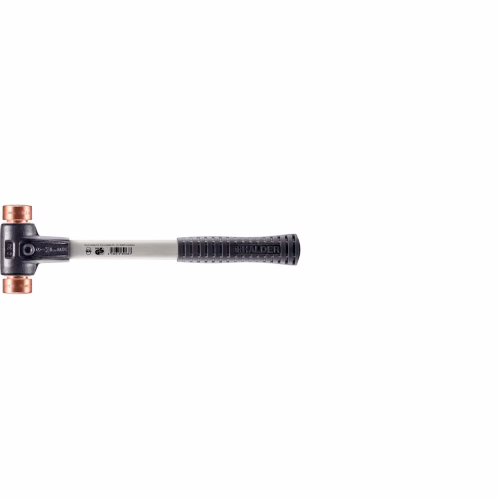 Mazza Halder soft-face diametro 30mm 690g Simplex C con inserto di impatto in rame con manicotto in plastica - 3704030