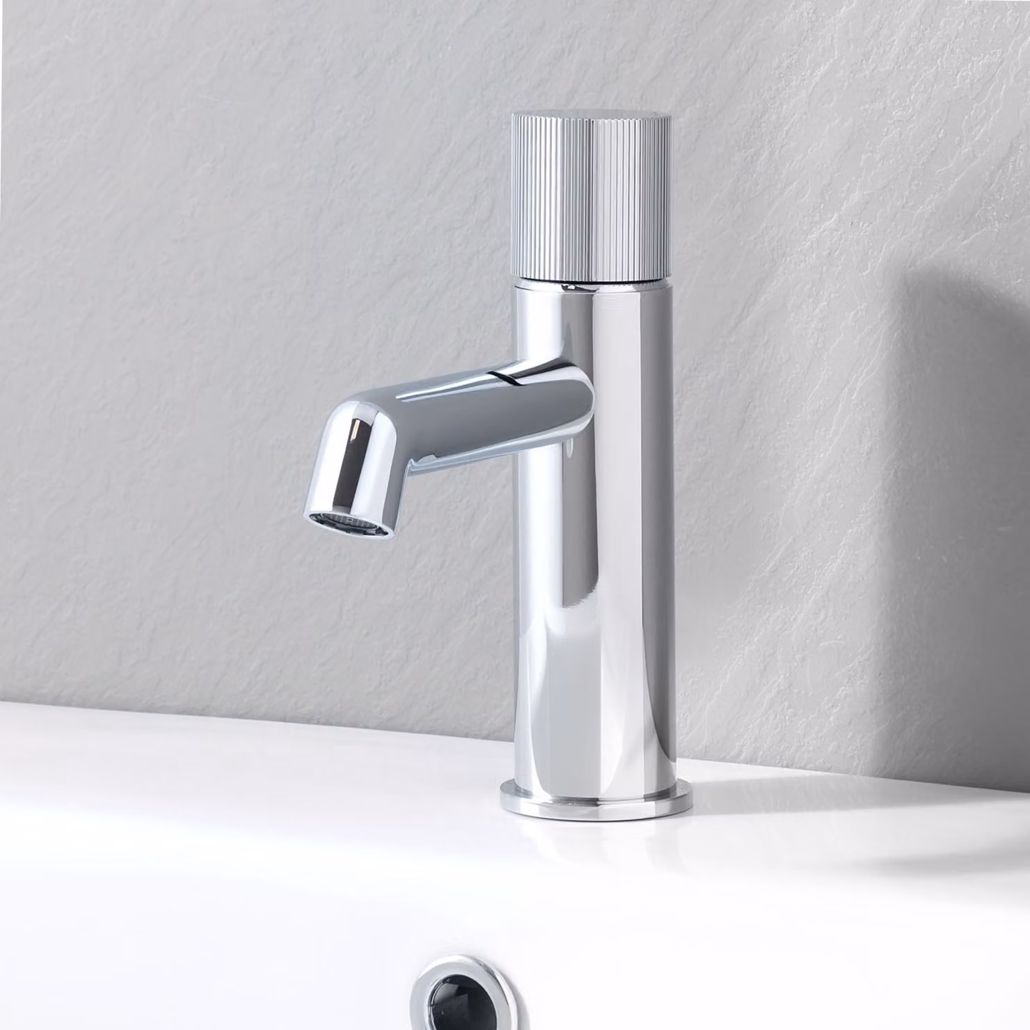 Rubinetto Miscelatore Monoforo per Lavabo - Cromato - Lune by Hudson Reed