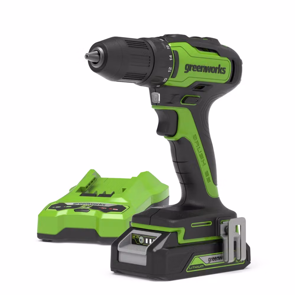 Greenworks POWERALL 24V Trapano 35Nm - Batteria 2Ah
