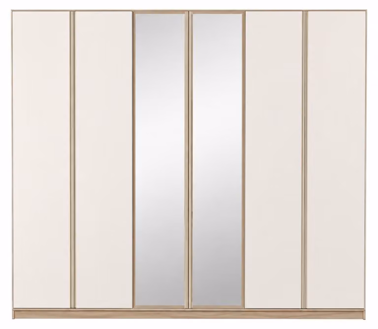 Armadio grande, bello, capiente, pratico, beige, in stile moderno