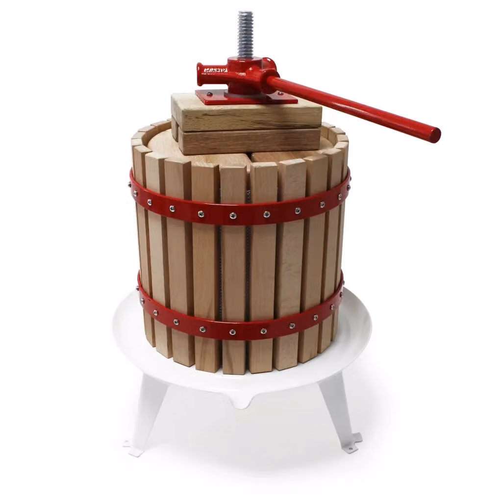 Spremiagrumi e per sidro Outsunny in metallo e legno rosso con base antiscivolo L/P/H: 57,5 x 48,5 x 25,5 cm – 2