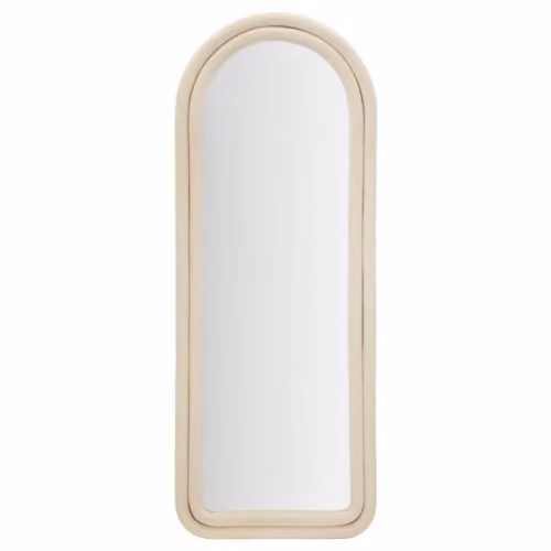 Specchiere SPECCHIO DA MURO CLOE VELLUTO CREMA CM 60X4X160 Mauro Ferretti