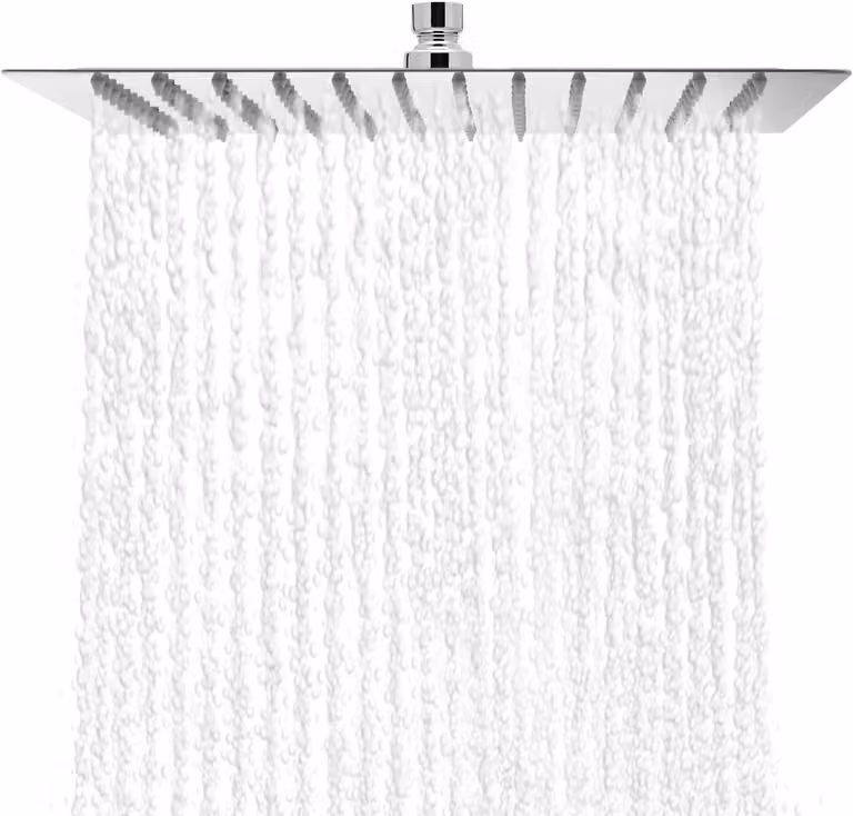 Doccia a soffione, 30x30 cm, in acciaio inossidabile, per bagno