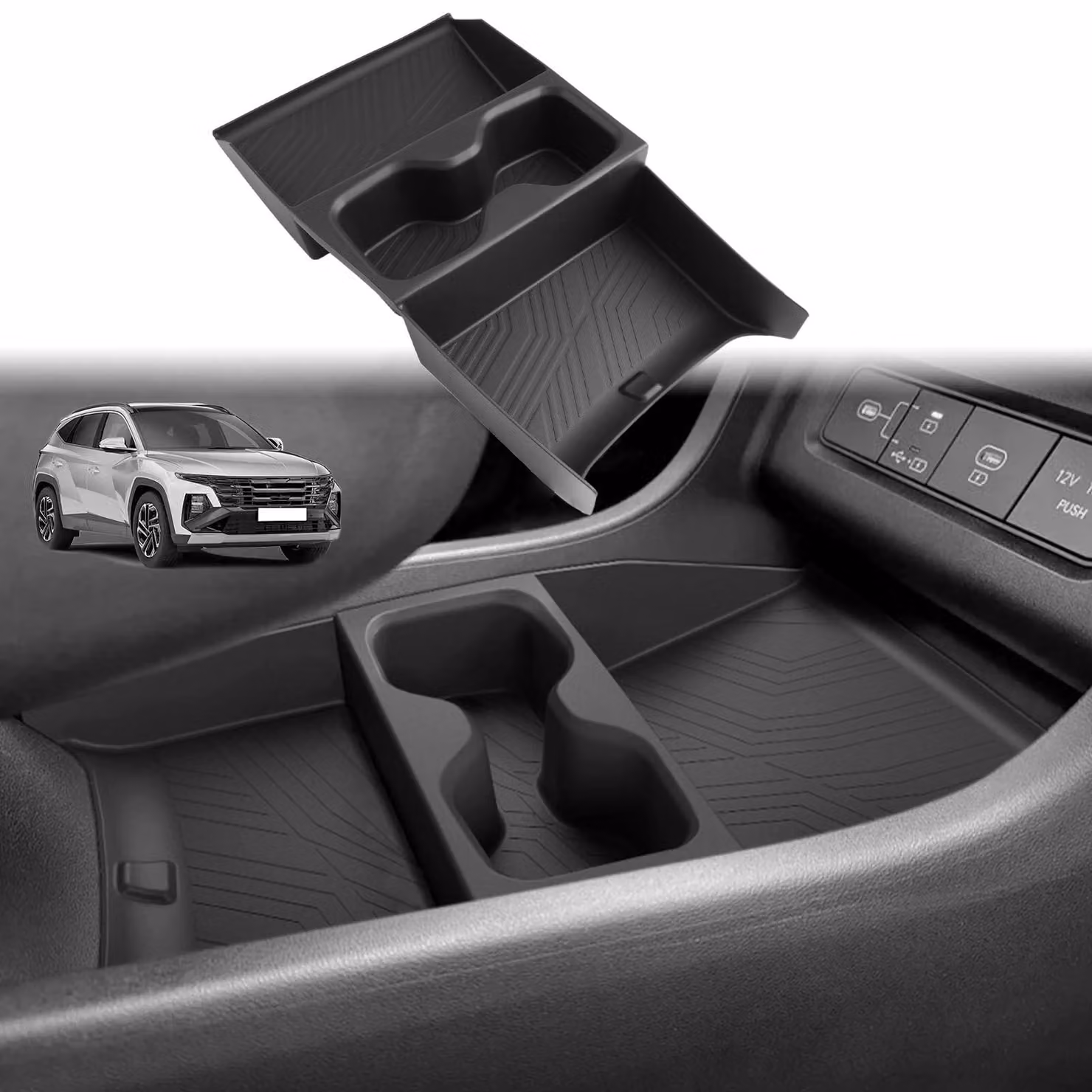 Contenitore multifunzionale per la conservazione, compatibile con Hyundai Tucson NX4