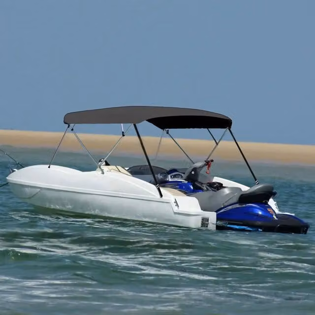 Tendalino Bimini di Prua a 4 Archi MERCATOXL Colore Antracite L: 243 cm, P: 230-244 cm, H: 137 cm