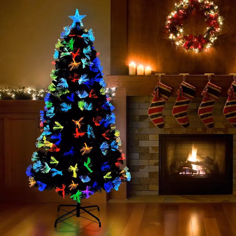 Albero di Natale artificiale verde vidaXL in PVC e metallo, Altezza: 150 cm