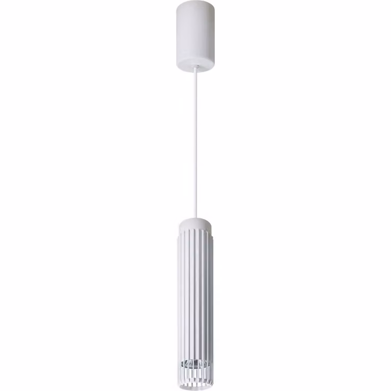 Lampada a sospensione con paralume in alluminio bianco Verticale 1xGU10 8W Milagro