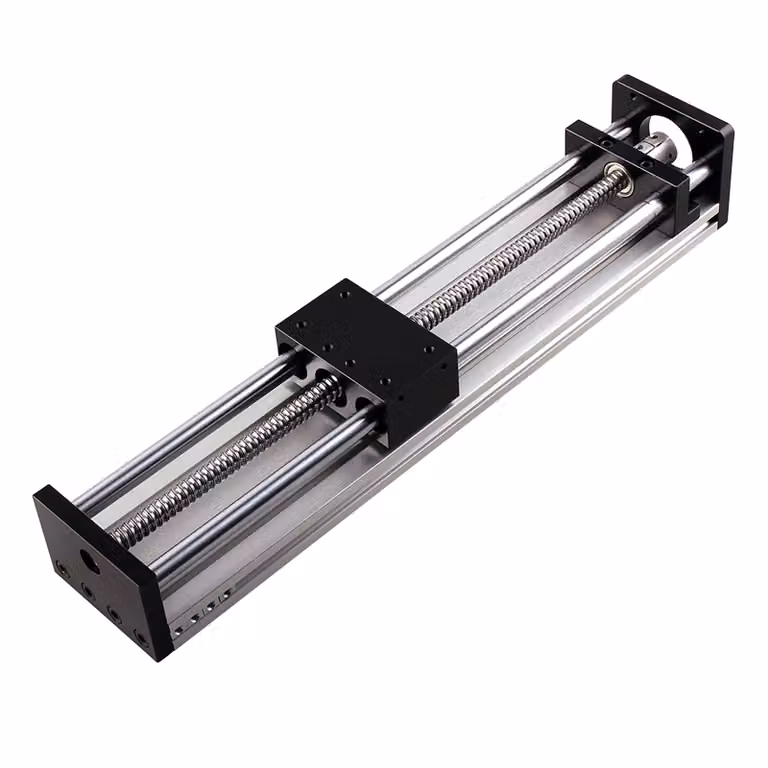 Tavola lineare CNC, precisione di 0,03 mm, capacità di carico di 50 kg, corsa utile di 200 mm, modello SFU1605
