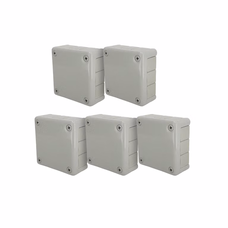 5x scatola da incasso 98x98x42mm IP55 con 12 ingressi in gomma grigio VP-41 EDO777927 EDO Technic