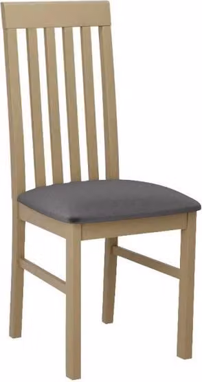 Sedia da pranzo imbottita DANBURY 1 - rovere sonoma / grigio scuro