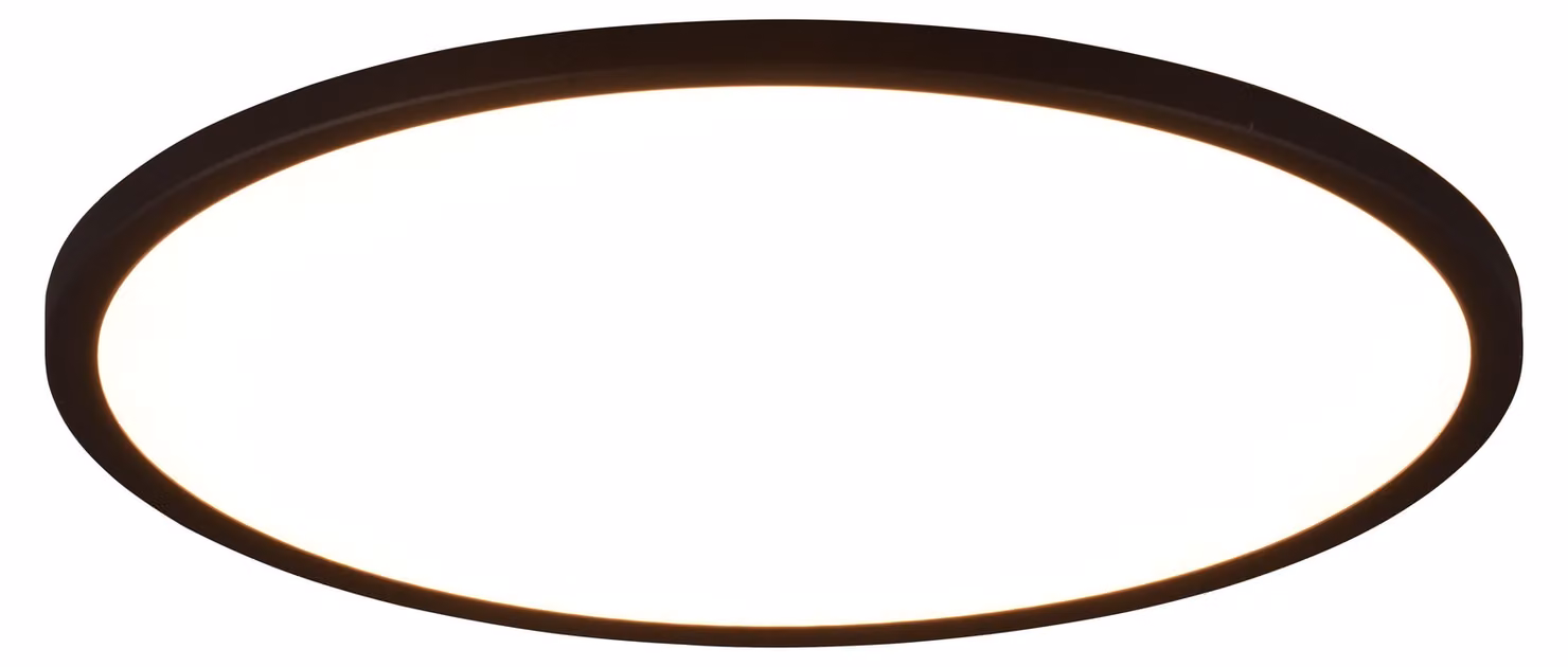 Plafoniera LED rotonda con telecomando AUREO bianco e nero 30 W, tonalità di bianco 3600 lm, materiale plastico, dimensioni: 2x40x40 cm, IP20, RL