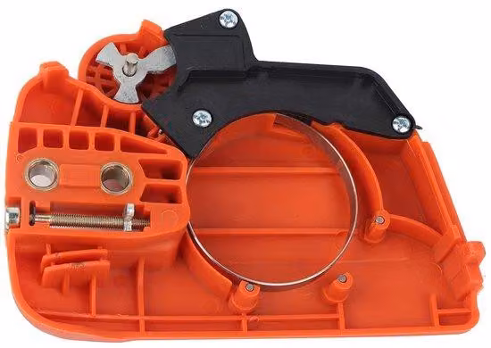 Catena di sicurezza per motoseghe - Arancione - Metallo - 3 lucchetti - Universale