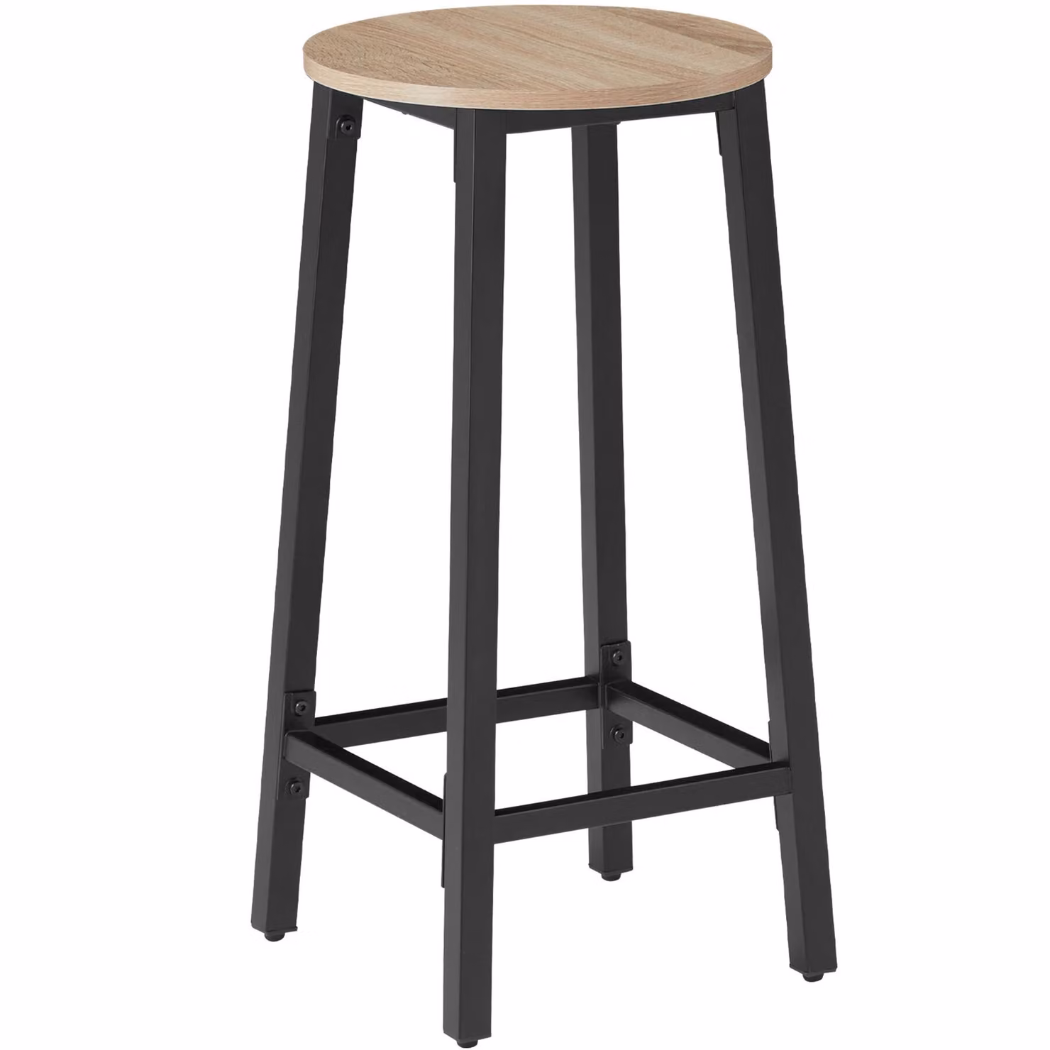 Sgabelli da bar Corby TecTake in stile industriale con finitura rovere e metallo marrone – 2