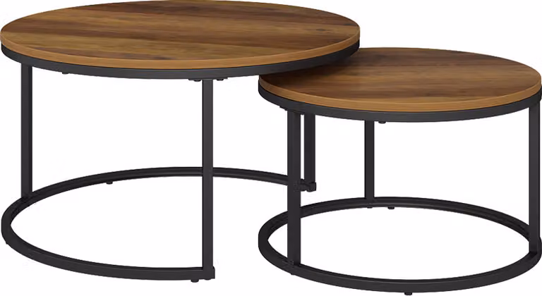 Tavolino da divano Vicco Montreal Legno 77 x 40 cm 2 parti, Model 41524
