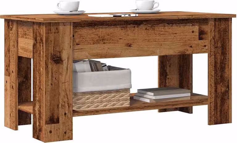 Maison Exclusive - Tavolino effetto legno antico 101x49x52 cm Materiale ligneo