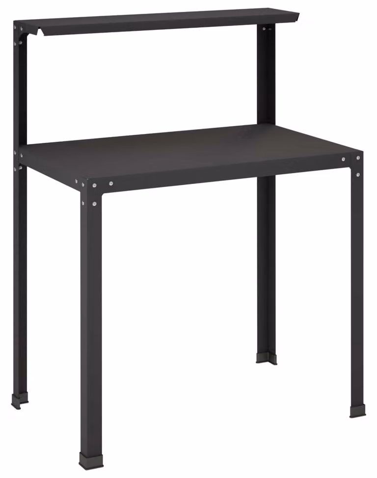 Tavolo da coltivazione, dimensioni 80 x 50 x 104 cm, acciaio verniciato a polvere, colore nero
