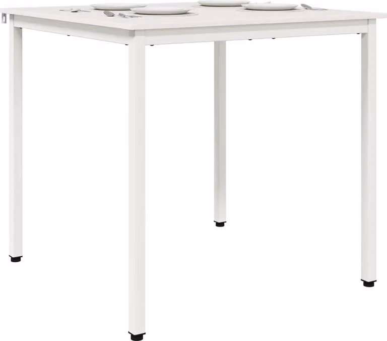 SYFAX™ Tavolo da pranzo Bianco 80 x 80 x 75 cm Pino massello