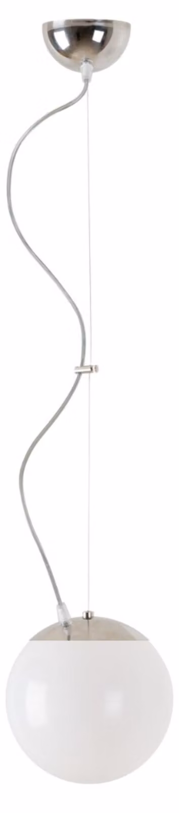 OSMONT ISI72382 ISIS L1 PM Lampada a sospensione in plastica, acciaio inossidabile/bianco, grado di protezione IP40, 3000 K, LED da 8 W