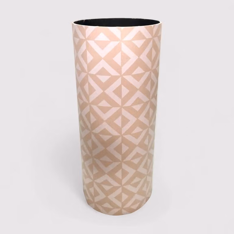 Giacinto - Portaombrelli bianco e beige in stile minimal