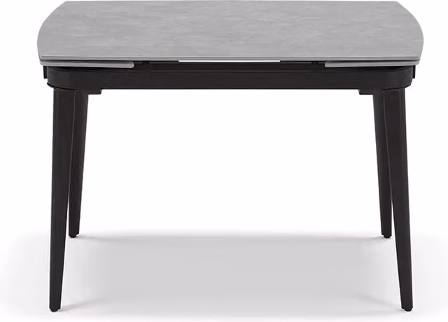 Tavolo da pranzo allungabile 110X72 Pietra Grigia modello ZANTE fino a a 160 CM per sala da pranzo, cucina e soggiorno, design moderno con top in grès ceramico