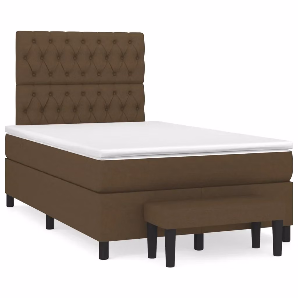 Letto Ibrido con Giroletto a Molle e Materasso vidaXL, Marrone e Bianco, L/P/H: 120 x 200 x 120 cm – 2