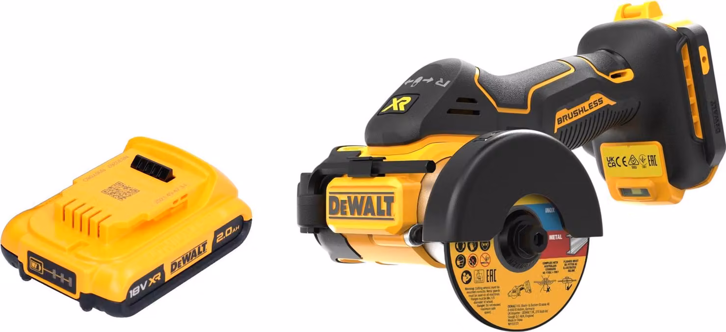 DeWalt DCS 438 N Sega multiuso a batteria 18 V 76 mm Brushless + 1x batteria 2,0 Ah - senza caricabatteria