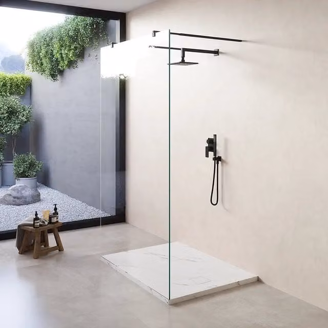 Piatto doccia rettangolare Parama Samos colore bianco effetto marmo calacatta L: 100 cm, P: 80 cm