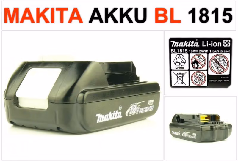 Batteria agli ioni di litio 18 V / 1,5 Ah