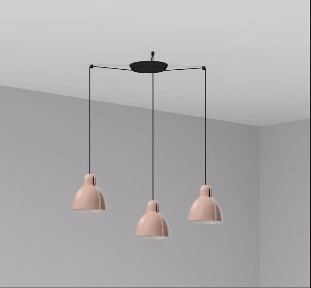 VENICE 3L, Lampada a Sospensione per Interni, Faro Barcelona Colore: Rosa