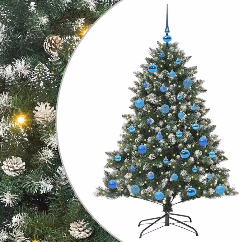 Albero di Natale artificiale con 150 LED Verde 150 cm