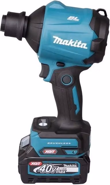 Soffiatore Aspiratore a Batteria Makita AS001GZ XGT 40V max con Motore Brushless, Colore Nero Blu