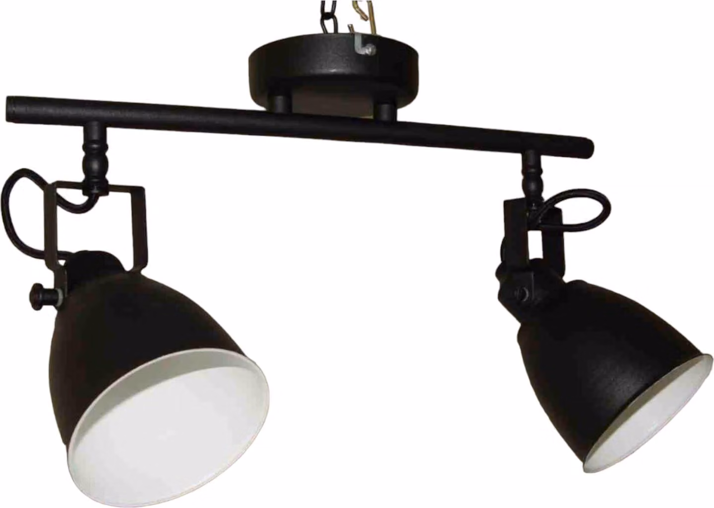 Lampada a sospensione moderna industriale Taurus 2797/Z-A-2 Nero