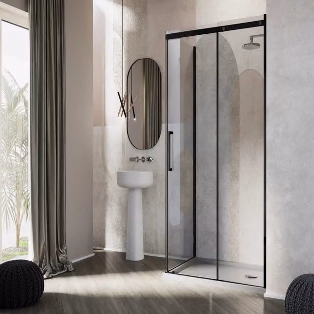 Box Doccia 75x100 CM 198 CM Vetro Trasparente 8 MM Versione Destra con EasyClean mod. Prime Bla Duo 1 Anta