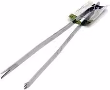 Pinza per barbecue in acciaio inox Gnali colore argento, Lunghezza: 50 cm