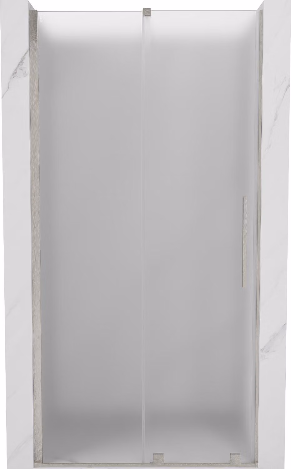 Mexen Velar porta doccia scorrevole 100 cm, ghiaccio, nichel spazzolato - 871-100-000-31-97